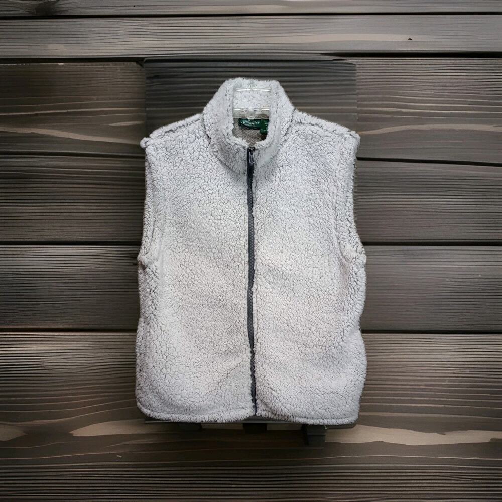 Stillwater Supply Co Vest Womens Small Oatmeal Full Zip Fleece Sleeveless XL